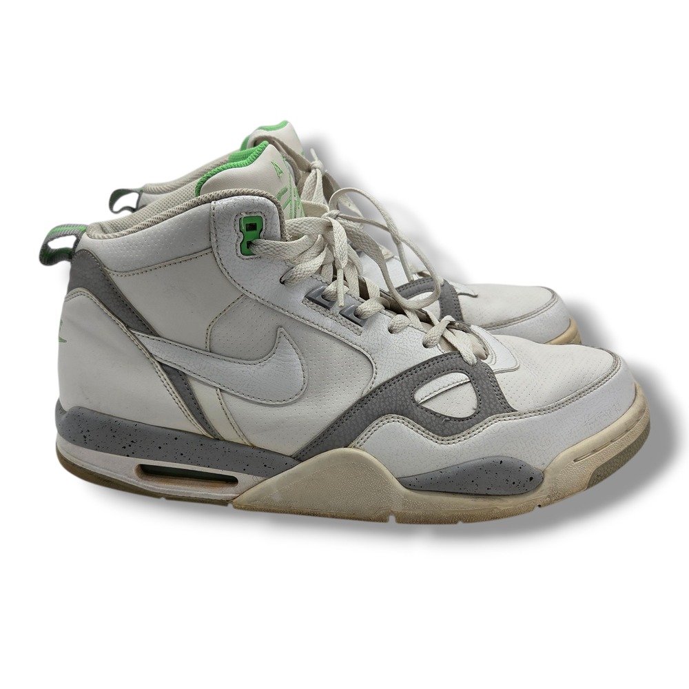 Nike Air‎ Flight 2013 Mid Sneakers Mens 13 White Stadium Grey 579961-101